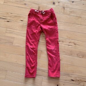 Boden red stretch skinny jeans, sz 6Y